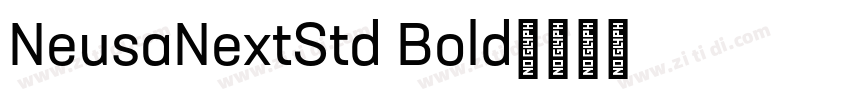 NeusaNextStd Bold字体转换